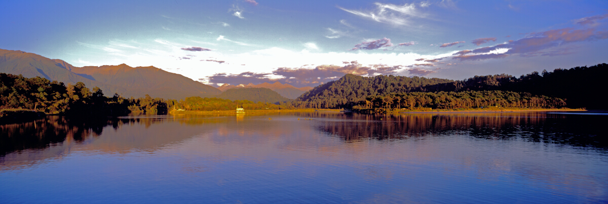 Whitebaiters Hut Haast Tony Fergusson Photography Panorama