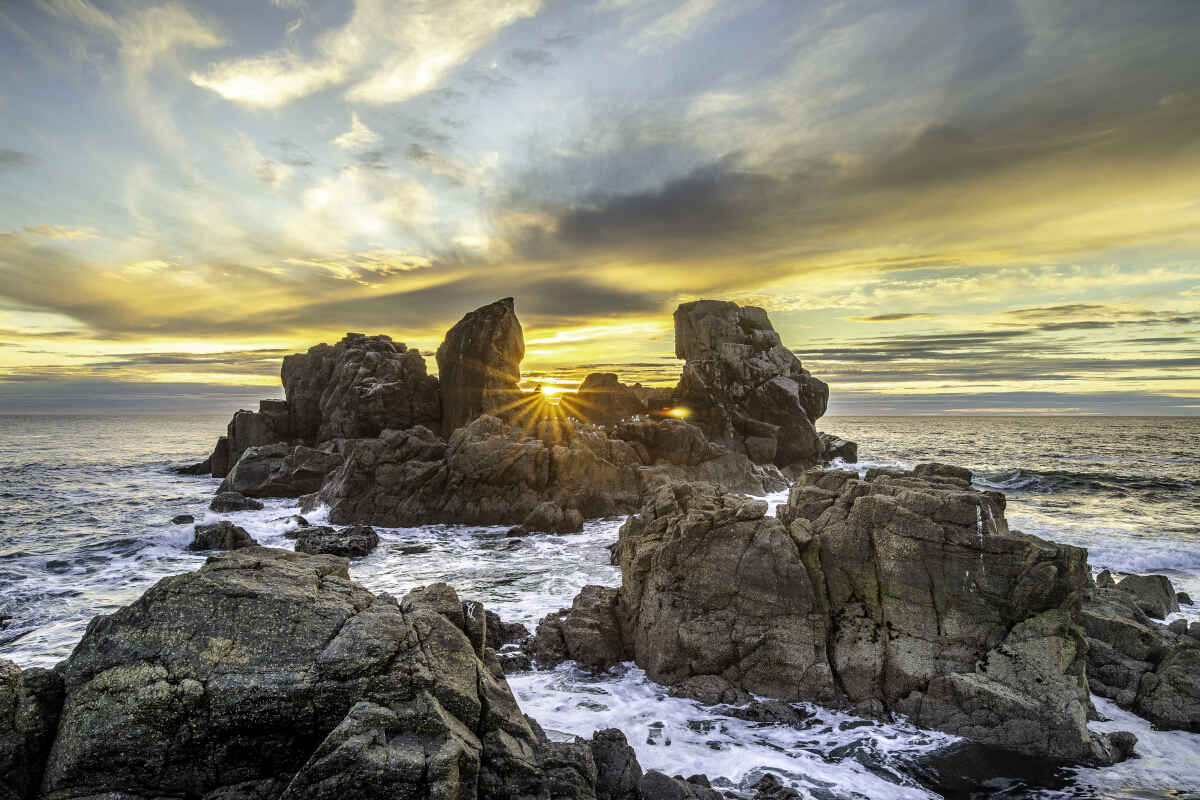 Sunburst Cape Rocks Tony Fergusson Photography Rectangle