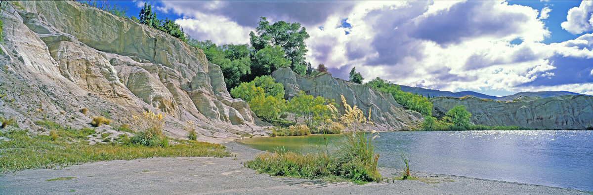 Blue Lake St Bathans Tony Fergusson Photography Panorama