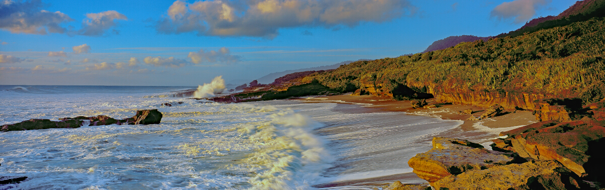 Punakaiki Hidden Bay Tony Fergusson Photography Panorama