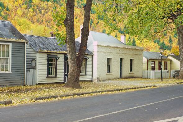 Arrowtown Baches Tony Fergusson Photography Panorama