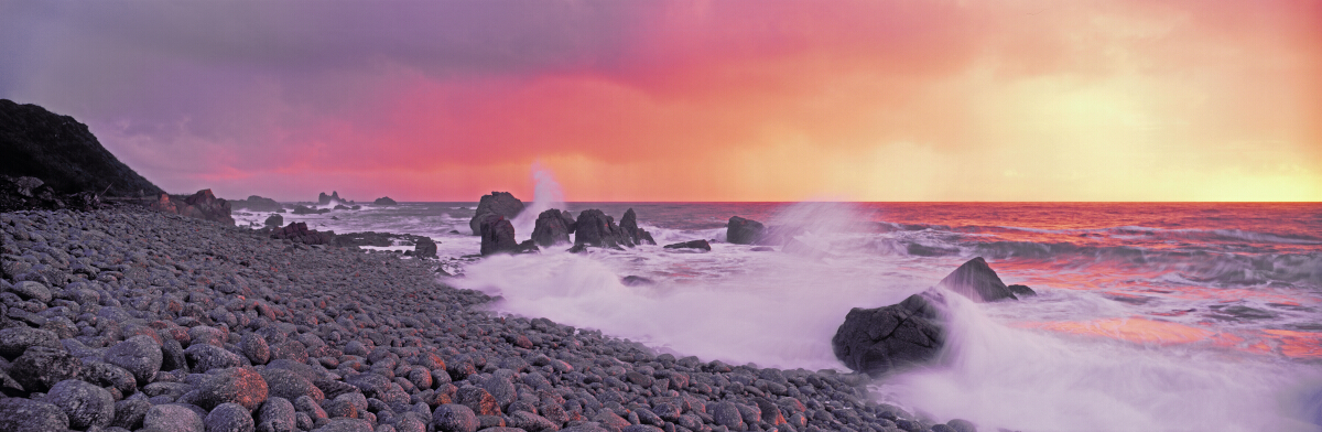 Rocky Beach Sunset Tony Fergusson Photography Panorama