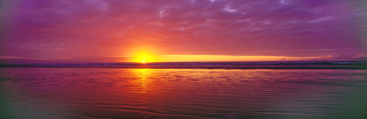 Carters Beach Sunburst Tony Fergusson Photography Panorama