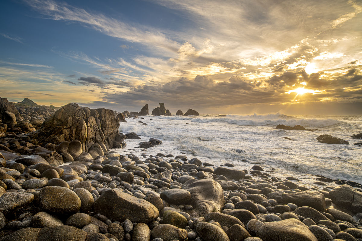 Sunset Small Bay Tony Fergusson Photography Rectangle