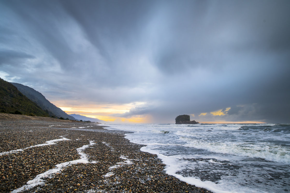 Granity beach Dusk Tony Fergusson Photography Rectangle